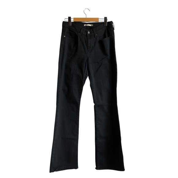 Levi’s Classic Bootcut Jeans Mid Rise Stellar Stretch Size 27 Soft Black - Picture 2 of 16